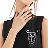 2Pcs 2 Styles Steel Brooches JEWB-BM0001-01P-6