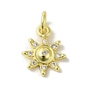 Brass Micro Pave Cubic Zirconia Charms KK-M283-23A-01-1