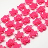 Synthetic Coral Beads Strands CORA-L020-D-10-1