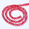 Electroplate Glass Beads Strands EGLA-A034-T1mm-B06-2