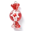 4Pcs 4 Style Glass & Lampwork Pendants PALLOY-TA00041-2