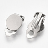 Tarnish Resistant 304 Stainless Steel Clip-on Earring Findings STAS-T045-33B-P-2