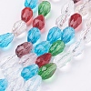 Glass Beads Strands EGLA-E010-8x12mm-03-1