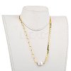 Natural Baroque Pearl Keshi Pearl Pendant Necklaces NJEW-JN03014-4