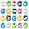 20Pcs UV Plating Opaque Acrylic European Beads OACR-TADJ0001-16G-2
