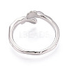 Brass Cuff Ring Settings KK-T076-41P-3
