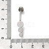 304 Stainless Steel Clear Cubic Zirconia Curved Barbell Belly Button Rings AJEW-D306-03P-05-4
