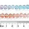 Transparent Painted Glass Beads Strands X1-DGLA-A034-T8mm-A19-3