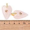 Natural Rose Quartz Pendants GG-CBA51ED-03G-08-2