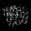 Transparent Glass Square Cabochons X-GGLA-A001-30mm-1