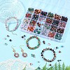 900Pcs 24 Styles Crackle Glass Beads CCG-YW0001-22-4