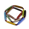 Handmade Millefiori Glass Lampwork Strip Beads Strands LA-N047-01A-2