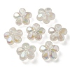 UV Plating Luminous Transparent Acrylic Beads OACR-P010-16E-1