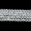 Transparent Electroplate Glass Beads Strands GLAA-F029-3mm-C13-1