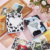 CRASPIRE 2 Books 2 Colors 3 Inch PVC Mini Love Heart Hollow Photocard Holder Book AJEW-CP0005-84-4