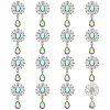 16Pcs Alloy Rhinestone Cabochons FIND-FG0004-26C-1
