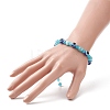 Cat Eye & Resin Evil Eye Braided Bead Bracelet for Women BJEW-JB09240-3