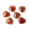 Natural Carnelian Pendants G-G956-B52-FF-1