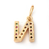 Brass Micro Pave Colorful Cubic Zirconia Charms ZIRC-F092-01-N-2