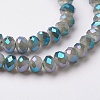 Electroplate Glass Beads Strands EGLA-F124-FR-A01-3