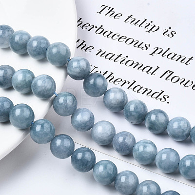 Dyed Natural Quartz Round Bead Strands G-R173-12mm-03-1