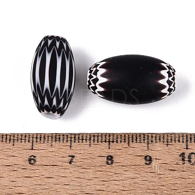 Handmade Millefiori Glass Barrel Beads LA-N002-09B-1