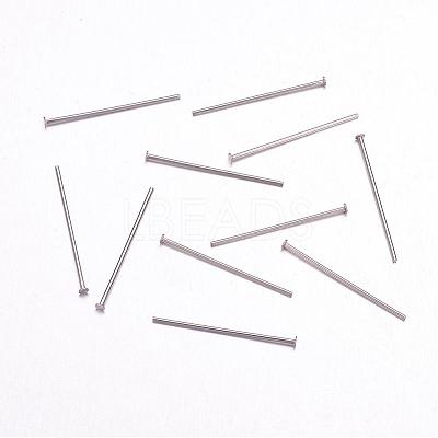 Tarnish Resistant 304 Stainless Steel Flat Head Pins STAS-F117-58P-1.8x25-1