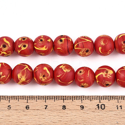 Handmade Lampwork Beads Strands LAMP-N028-05D-1