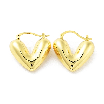 Real 18K Gold Plated Brass Hoop Earrings X-KK-R150-01C-1