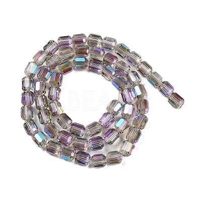 Electroplate Glass Beads Strands X-GLAA-G112-07G-1