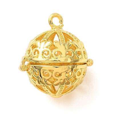 Brass Cage Pendants KK-CBA8ACD-04G-1