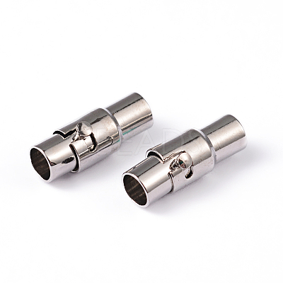 Brass Locking Tube Magnetic Clasps MC078-1