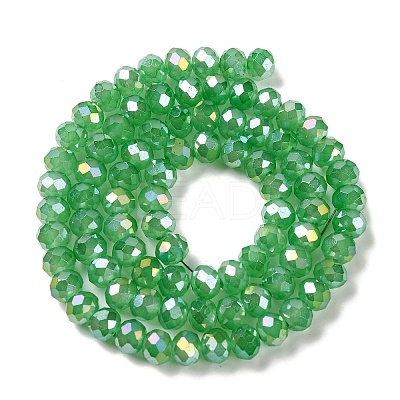 Baking Electroplate Glass Beads Strands DGLA-A039-J10mm-B03-1