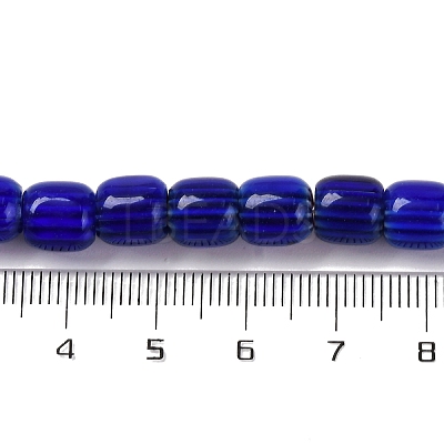 Handmade Lampwork Chevron Beads Strands LAMP-K041-01B-21-1