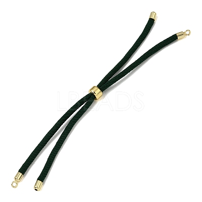 3MM Adjustable Round Nylon Braided Cord Bracelet Making FB-CBAA152-04G-1