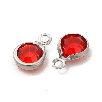 304 Stainless Steel with Glass Charms STAS-G305-11P-05-1