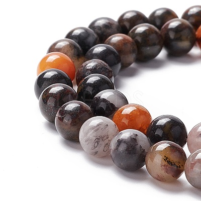 Natural Brecciated Jasper Beads Strands X-G-M381-01B-1