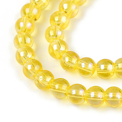 Electroplate Transparent Glass Beads Strands LS-GLAA-T032-T4mm-AB12-A-1