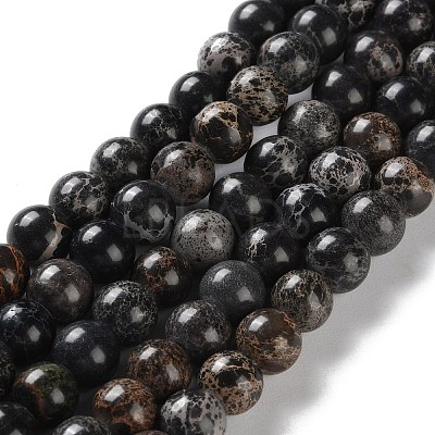 Dyed Natural Regalite/Imperial Jasper/Sea Sediment Jasper Beads Strands G-B124-C01-1