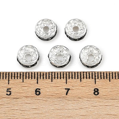 Brass Grade A Rhinestone Spacer Beads RB-A004-12-1