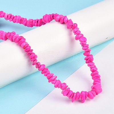 Natural Magnesite Beads Strands TURQ-P001-02A-09-1