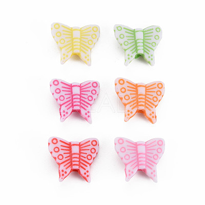 Craft Style Opaque Acrylic Beads MACR-T036-18-1