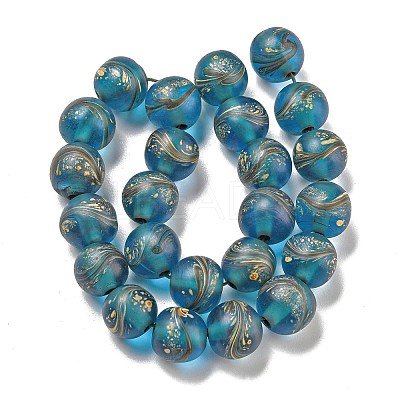 Handmade Lampwork Beads Strands BLOW-D006-07H-1