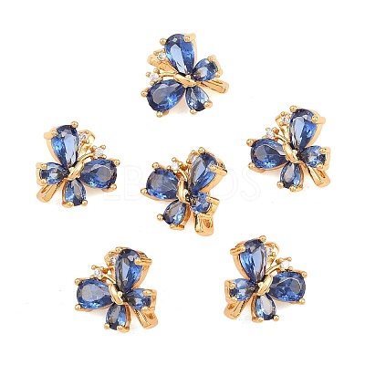 SHEGRACE Butterfly Brass Micro Pave Cubic Zirconia Spacer Bars XGRQ5K655-825G-B-1