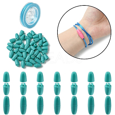 30Sets Plastic Breakaway Clasps KY-YW0001-64D-1