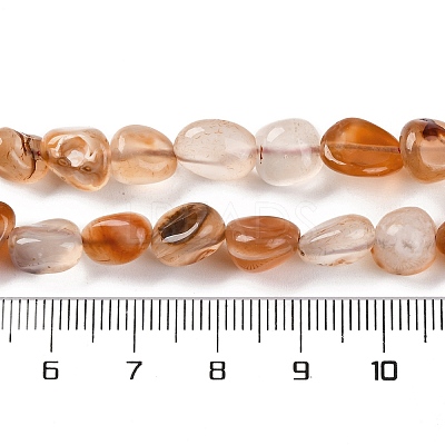 Natural Red Agate Beads Strands G-G146-A25-01-1