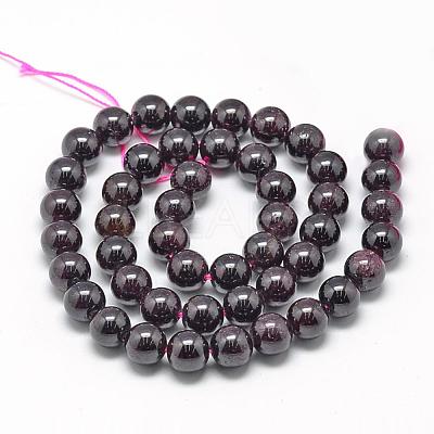 Natural Garnet Beads Strands G-R446-4mm-31-1