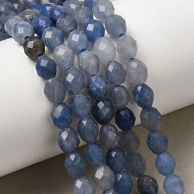Natural Blue Aventurine Beads Strands G-K376-F13-01-1