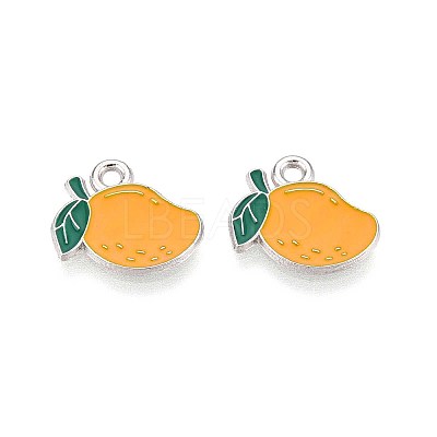 Fruit Alloy Enamel Charms PALLOY-S058-01P-29-1