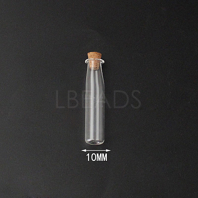 Mini High Borosilicate Glass Bottle Bead Containers X1-BOTT-PW0001-261O-1